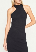 Halted knit dress