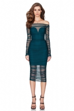 Off shoulder midi dress        