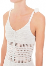 Crochet midi dress