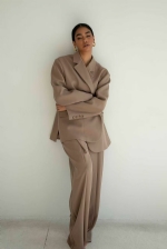 BLAZR AND TROUSER SAND 