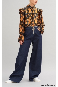 Frill shoulder shirt