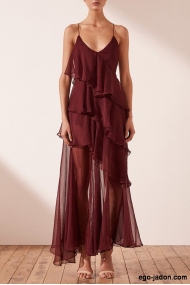 Cross back maxi dress