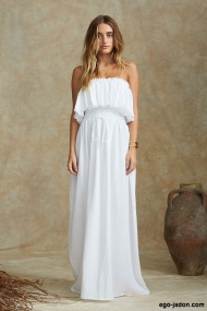 Strapless maxi dress